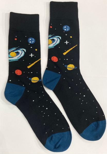 Chaussettes homme comètes étoiles filantes dans l'espace T41-46