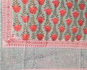 Etole, écharpe ou paréo coton imprimé indien fleuri 5
