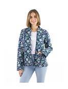 Veste indienne matelassée réversible marine