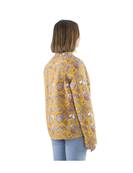 Veste indienne matelassée réversible jaune