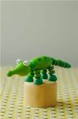 Figure  presser en bois, Crocodile