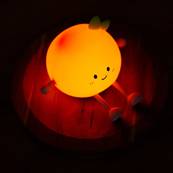 Veilleuse enfant Pêche LED en silicone tactile USB