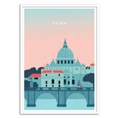 Affiche Rome Italie 50x70cm Katinka Reinke