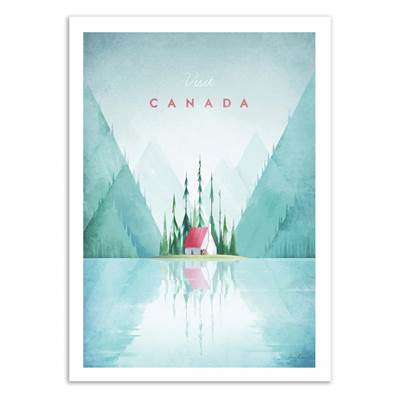 Affiche visit Canada 30x40cm Henry Rivers